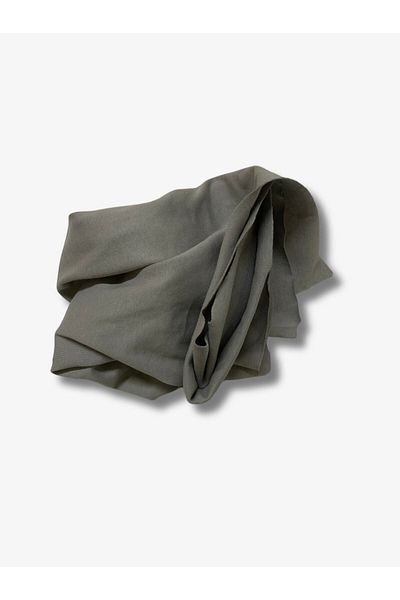 Yiğit Kumaş Gray Thin Rib Fabric, Piece 35X140 cm