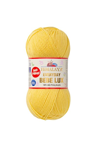 balım hobi evi Ață de tricotat manuală Bebelux de zi cu zi, pachet de 5 70403 Galben