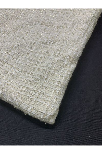 Yiğit Kumaş Silvery Tweed Fabric, Piece 100X150 cm