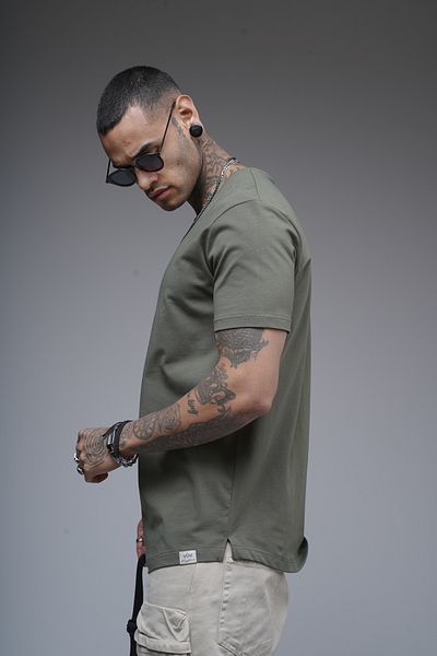 Butik Trend We V-Neck Lycra Single Jersey Fabric Regular Fit T-Shirt