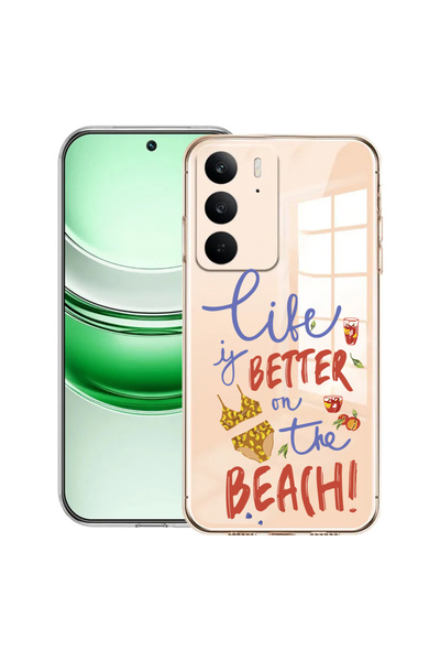 bestcase Carcasă transparentă din silicon pentru Realme C71, Beach, 2041144 T...