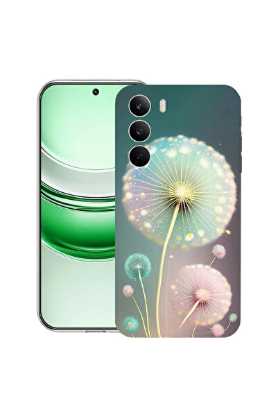 bestcase Διαφανής θήκη σιλικόνης για Realme C71, πράσινη πικραλίδα, 2041144 T...