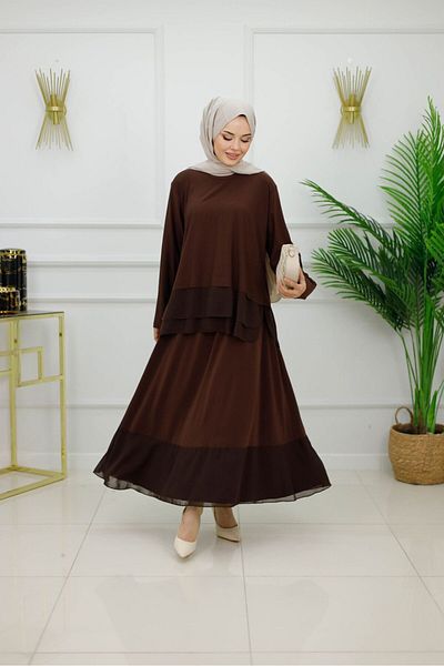 Valens Butik Women's Hijab Set 2 Piece Skirt & Blouse Set