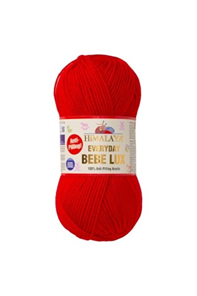 balım hobi evi Ață de tricotat manuală Bebelux de zi cu zi, pachet de 5 70406 roșu