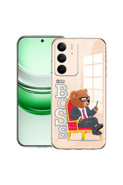 bestcase Διαφανής θήκη σιλικόνης για Realme C71, Αρκουδάκι - Είμαι το Αφεντικ...