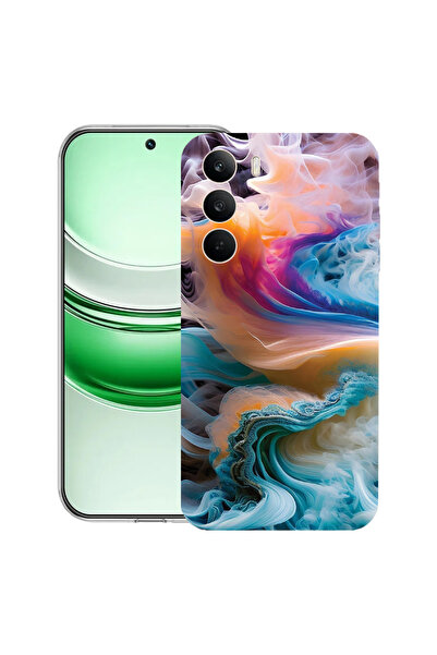 bestcase Carcasă transparentă din silicon pentru Realme C71, culori lichide, ...