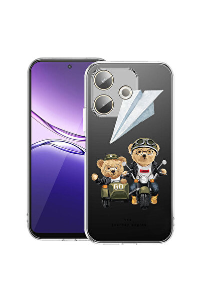 bestcase Carcasă transparentă din silicon pentru OPPO A5 Pro 5G, Teddy On The...