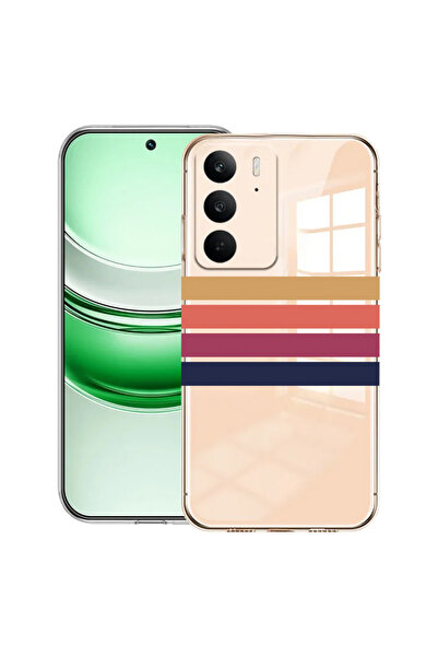 bestcase Carcasă transparentă din silicon pentru Realme C71, linii retro, 204...