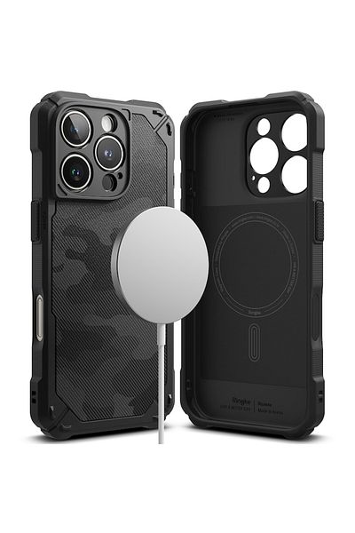 Tim High Protection Case for iPhone 16 Pro Max, Timaconprotect, B47, Hard Plastic, Camo Intense Dark