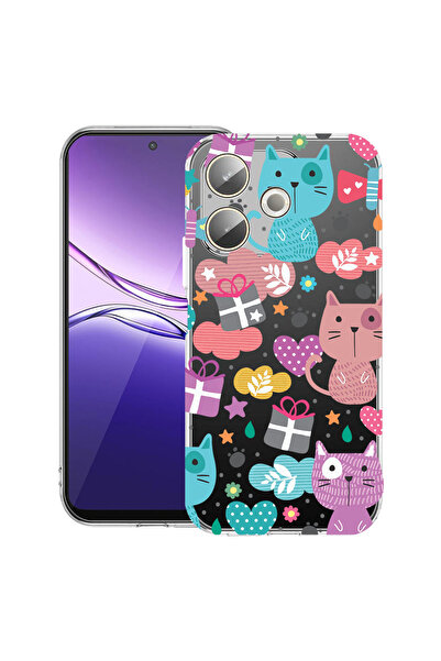 bestcase Carcasă transparentă din silicon pentru OPPO A5 Pro 5G, Lovely Cat, ...