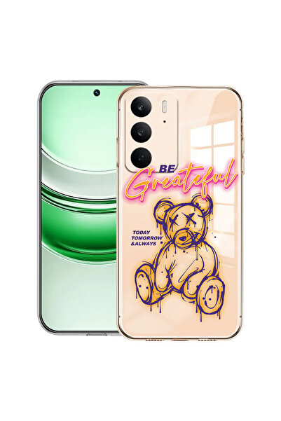 bestcase Carcasă transparentă din silicon pentru Realme C71, Ursuleț de pluș - Be Grateful, 2041144 T 1570