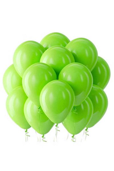 Generic 12-Inch Latex Balloon – Lime Green Color –Pack of 50- High-Quality Latex