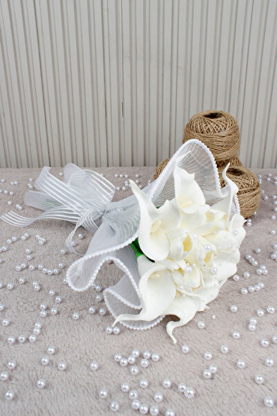 Mortex Beyaz Kala ve Laleli Gelin Çiçeği, Buketi – Nişan, Söz, Düğün, Nikah, ...