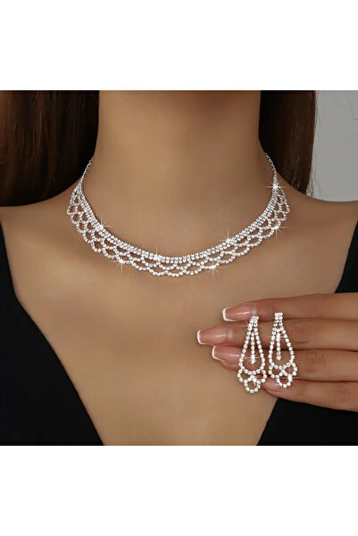 Flaner Paris Accessorize قلادة LUMINA من الأحجار الكريمة، قلادة نسائية من الأ...