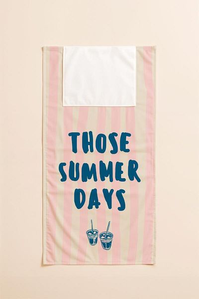 Evdek Slow Beach Towel Beach Bag 35X40 cm