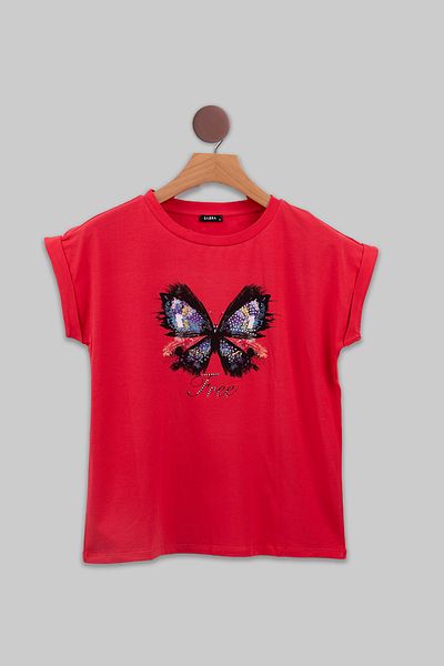 FOR WOMEN Women's Butterfly Print Tee