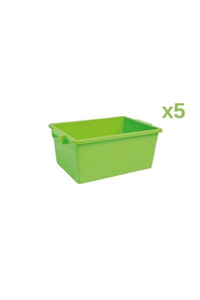 MOONFER 5Pcs Lidless Storage Box Kindergarten Storage Box Toy Box Archive Storage