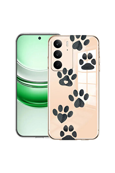 bestcase Διαφανής θήκη σιλικόνης για Realme C71, Dog Paw, 2041144 T 1013