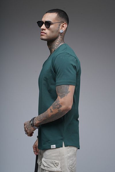 Butik Trend We V-Neck Lycra Single Jersey Fabric Regular Fit T-Shirt