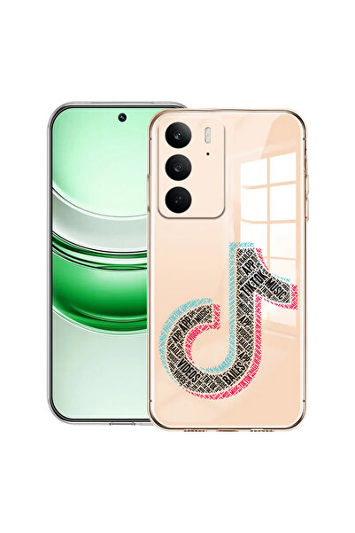 bestcase Carcasă transparentă din silicon pentru Realme C71, Calligraphy TikT...