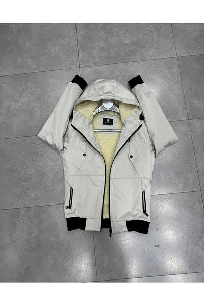 AZR Men's Winter Coat with Fur Inside