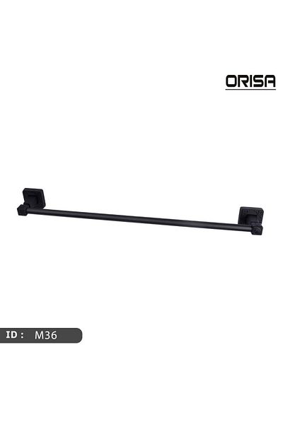 Orisa Black Single Towel Holder -