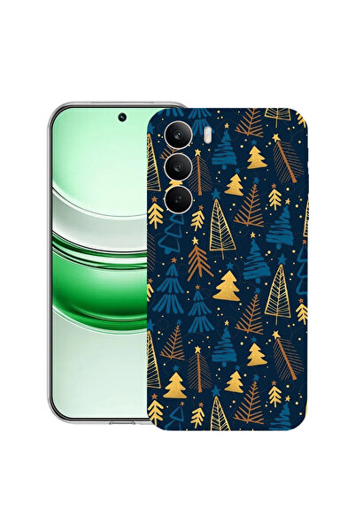 bestcase Carcasă transparentă din silicon pentru Realme C71, model de Crăciun...