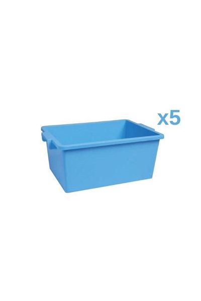 MOONFER 5Pcs Lidless Storage Box Kindergarten Storage Box Toy Box Archive Storage