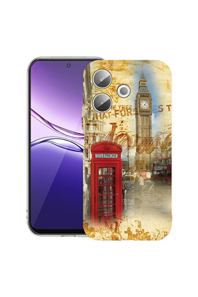 bestcase Carcasă transparentă din silicon pentru OPPO A5 Pro 5G, Londra, 2042...