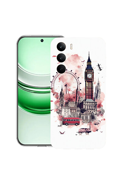bestcase Carcasă transparentă din silicon pentru Realme C71, Visit London, 20...