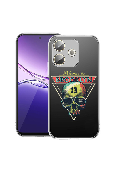 bestcase Carcasă transparentă din silicon pentru OPPO A5 Pro 5G, Brooklyn 13,...