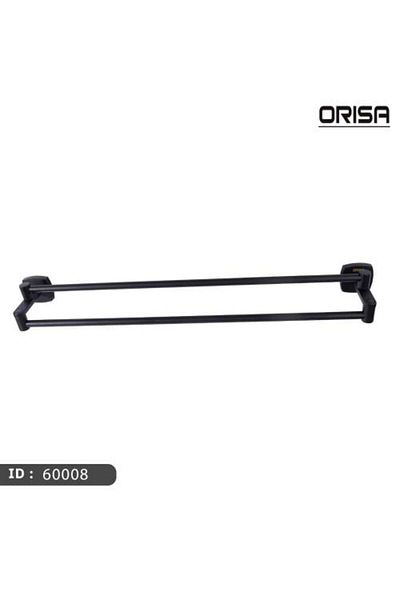 Orisa Double Towel Rack Black