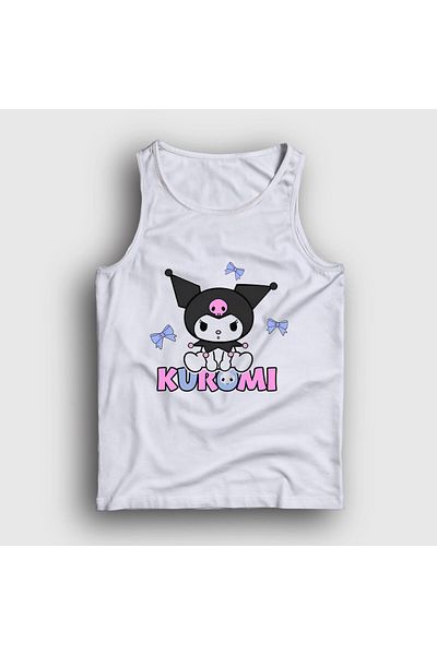 Presmono Unisex White Ribbons Kurami Kurami Undershirt 569228Tt