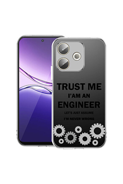 bestcase Carcasă transparentă din silicon pentru OPPO A5 Pro 5G, Sunt inginer...
