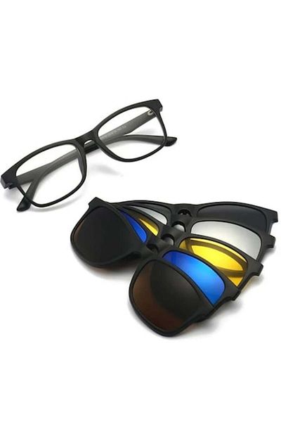 DAR Magic Vision 3-in-1 Sunglasses with Interchangeable Magnetic Lenses – Day & Night Protection