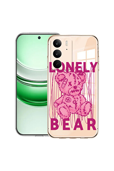bestcase Carcasă transparentă din silicon pentru Realme C71, Teddy Bear Lonel...