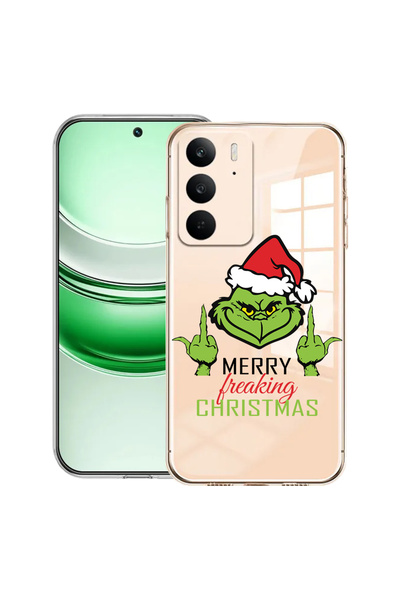 bestcase Carcasă transparentă din silicon pentru Realme C71, Grinch's - Crăci...