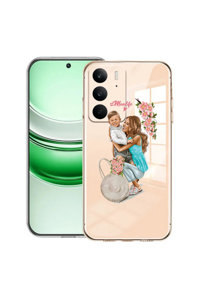 bestcase Carcasă transparentă din silicon pentru Realme C71, Mom Life With a ...