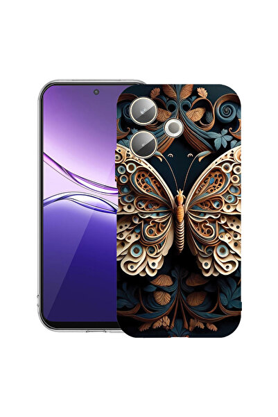bestcase Carcasă transparentă din silicon pentru OPPO A5 Pro 5G, Beauty Butte...