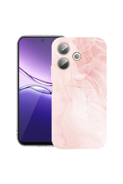 bestcase Carcasă transparentă din silicon pentru OPPO A5 Pro 5G, roz pastel, ...