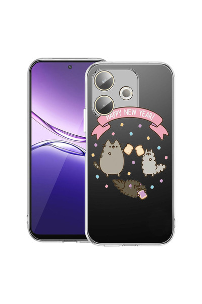 bestcase Carcasă transparentă din silicon pentru OPPO A5 Pro 5G, An Nou Feric...