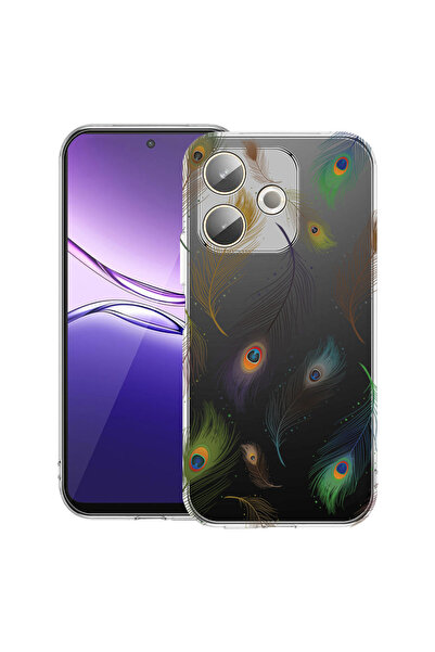 bestcase Carcasă transparentă din silicon pentru OPPO A5 Pro 5G, model floral...