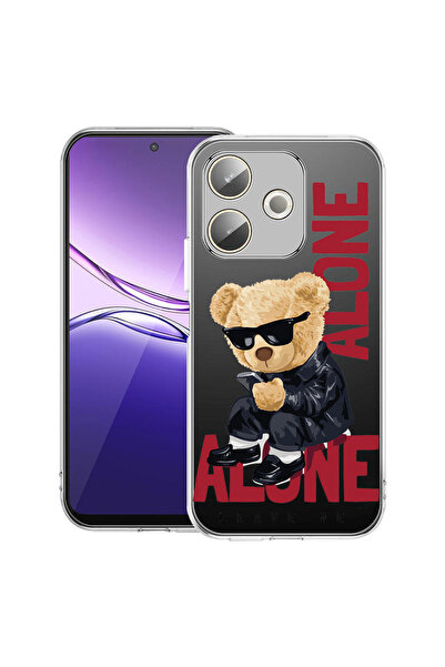 bestcase Carcasă transparentă din silicon pentru OPPO A5 Pro 5G, Ursuleț de p...