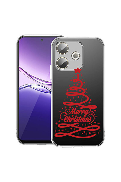 bestcase Carcasă transparentă din silicon pentru OPPO A5 Pro 5G, Brad de Crăc...