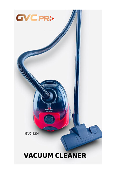 GVC PRO مكنسة كهربائية بقوة 1800 واط من داك، باللونين الأحمر والأسود