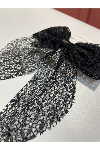 La She Accessories Black color lace ribbon automatic buckle