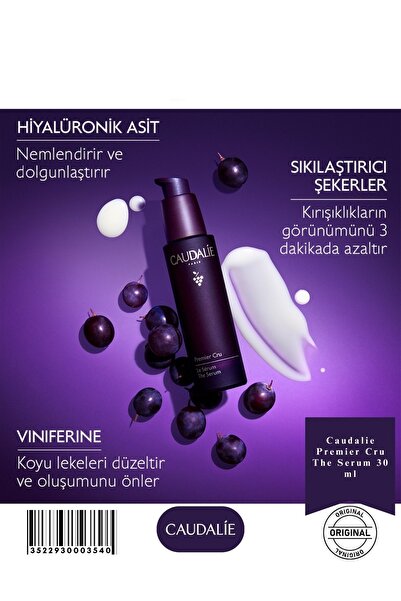 Caudalie Geliştirilmiş İçeriği Çizgi ve Kırışıklık Görünümünü Gidermeye Yardı...