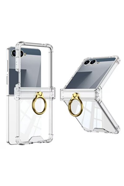 REDz Accessories Husă Luxe Grip cu inel pentru Samsung Galaxy Z Flip 7, silic...