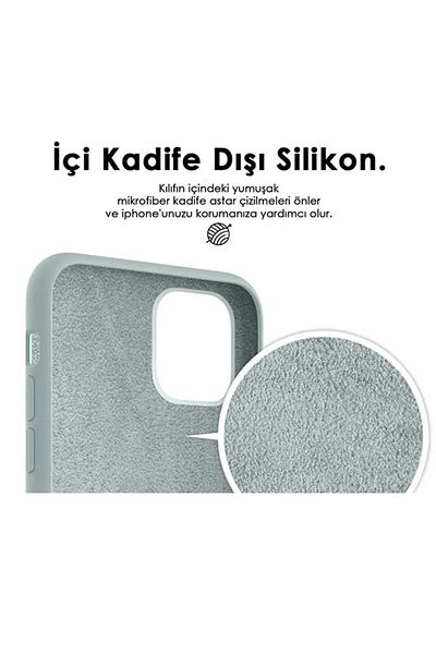 Case Dünyası iPhone 13/14/15 Compatible Velvet Launch Silicone Case Cover Red