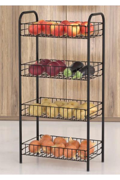 entarzlife 4 Katlı Çok Amaçlı Metal Raf, Mutfak Raf, Banyo Raf, Düzenleyici